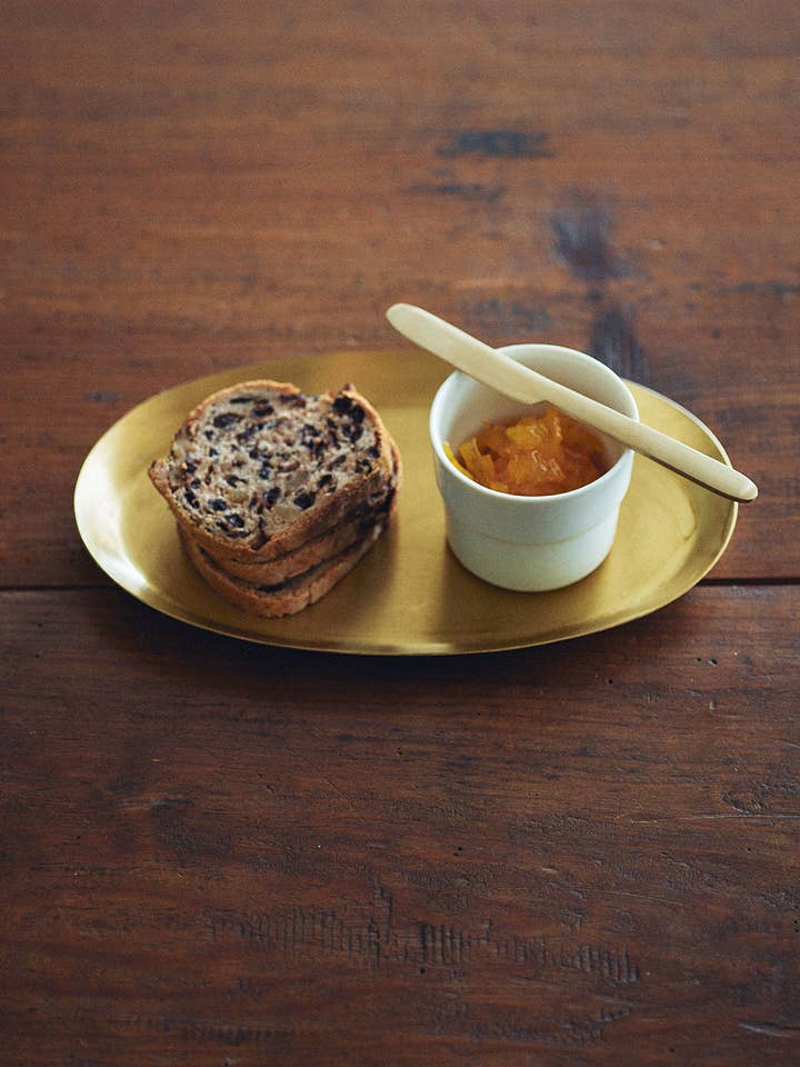 Bandeja ovalada de latón (S) - paquete de 2 para venta al por mayor de Fog Linen Work