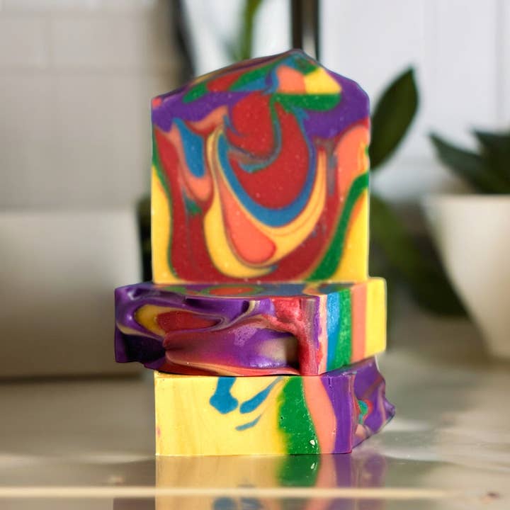 Tutti Frutti Loops Cold-Processed Bar Soap for wholesale by Heir Soapery