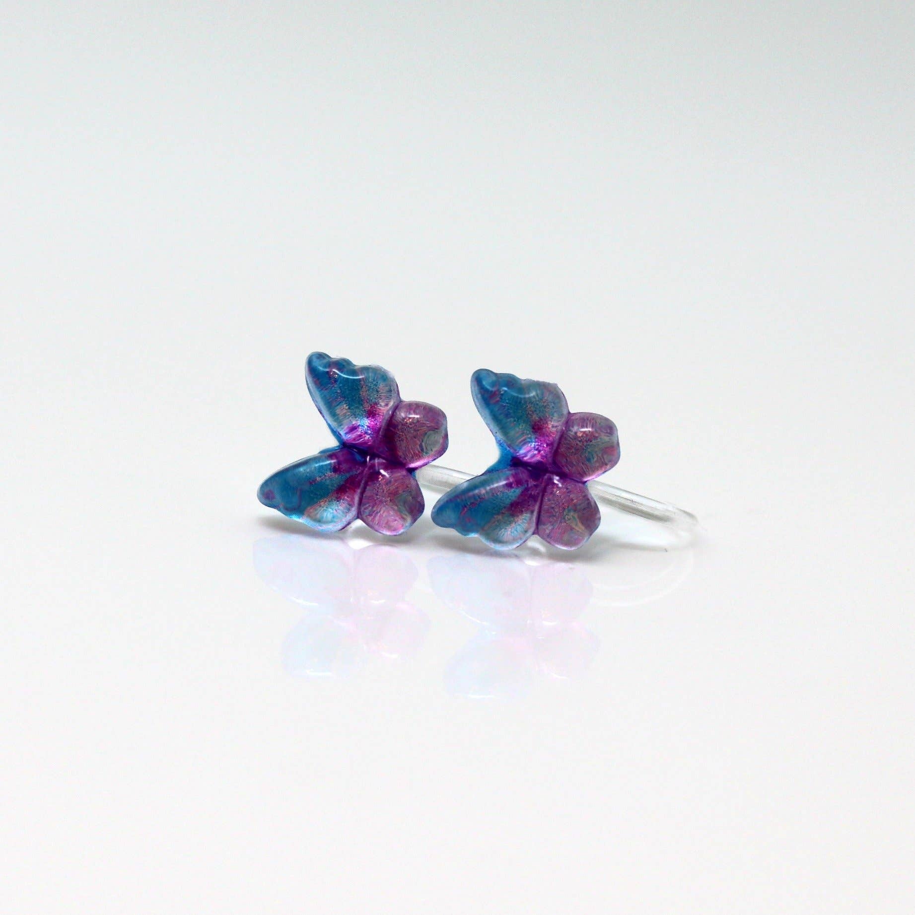 Pretty Smart - Wholesale Stud/Post Earrings - Butterfly Stud  Earrings, 10mm8
