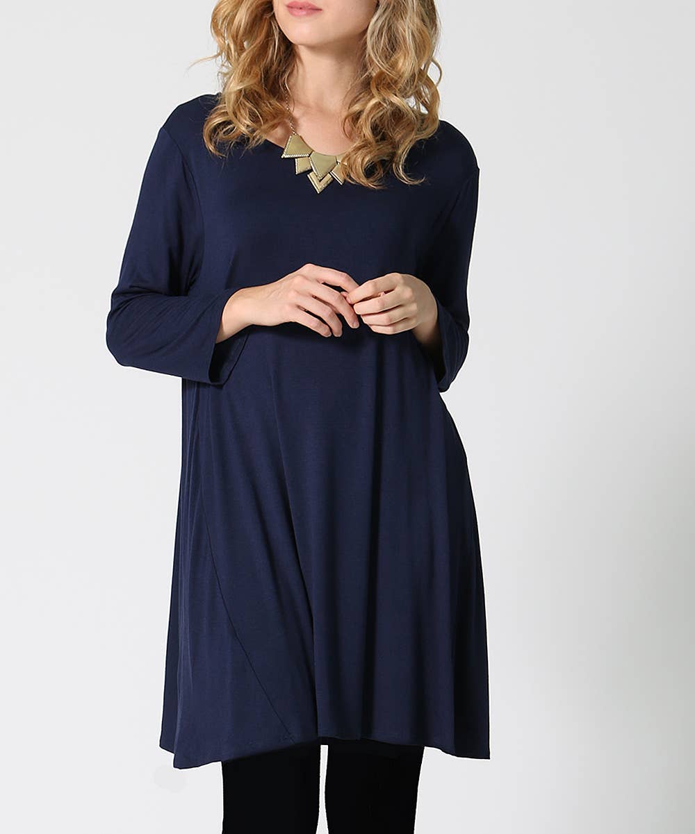 42POPS - Wholesale Tunic - Women's - 3/4 Sleeve Loose fit Tunic6