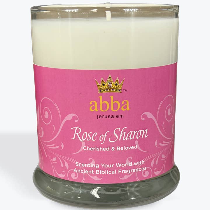 Candela in vetro Rose 10oz per la vendita all'ingrosso da parte di Abba Christian Products
