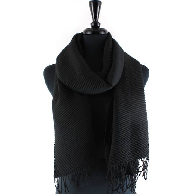 Pretty Persuasions - Wholesale Scarf - Women's - S23273 Ocean Morn Pleated Scarf