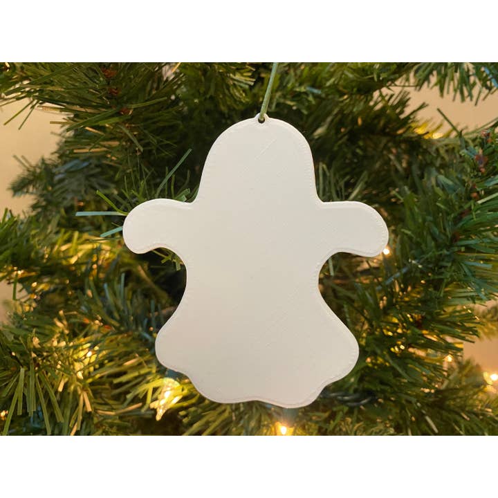 Ornamento Ghost 103 - Acrilico (bianco) per la vendita all'ingrosso da parte di Economy Ornament
