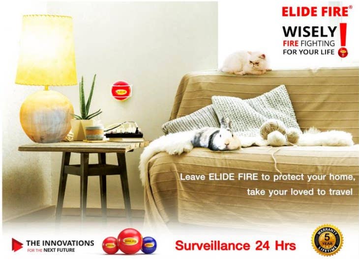 Elide Fire Ball USA - Wholesale Handy Tool - ELIDE FIRE® Extinguishing 4" Ball (Standard Bracket)6