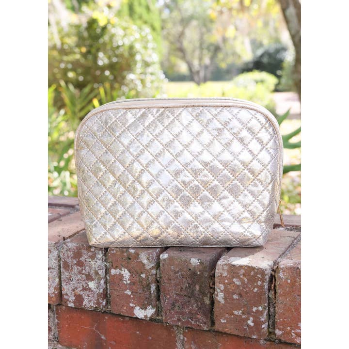 Caroline Hill - Wholesale Makeup/Cosmetic Bag - Capri Large Pouch Champagne Pop
