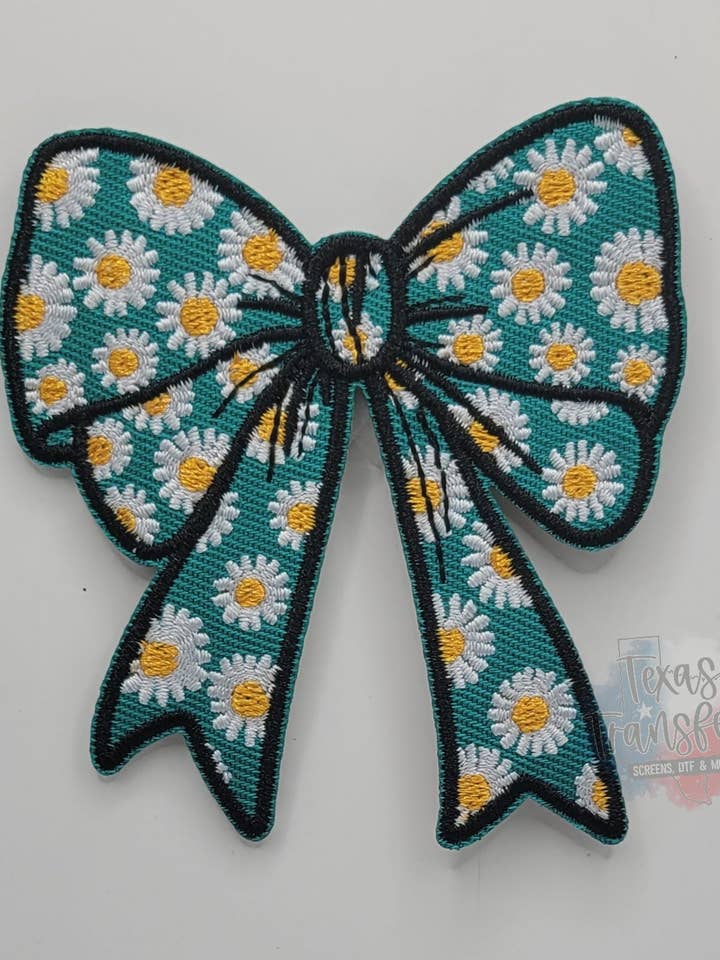 Remendo Termocolante Margarida com Laço por atacado de Texas Transfers