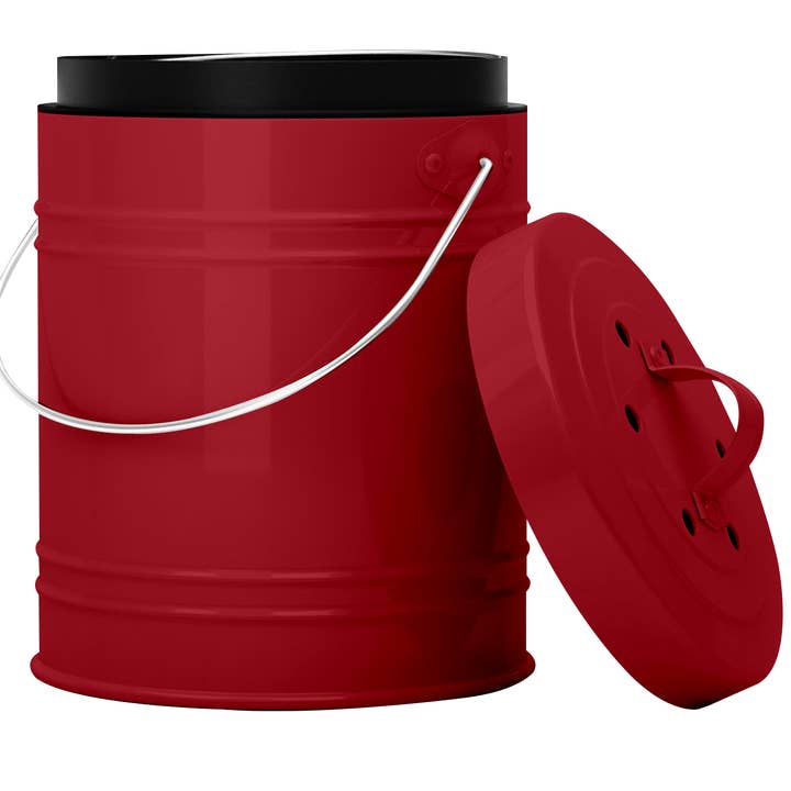 Cooler Kitchen - Wholesale Kitchen Tool/Gadget - Cooler Kitchen 3-Liter Kitchen Compost Bin w/ EZ-No Lock Lid1