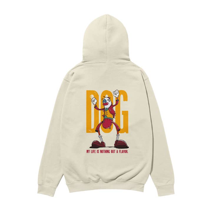 Dog Heavyweight Organic Hoodie Stone for wholesale by Weekend Concept