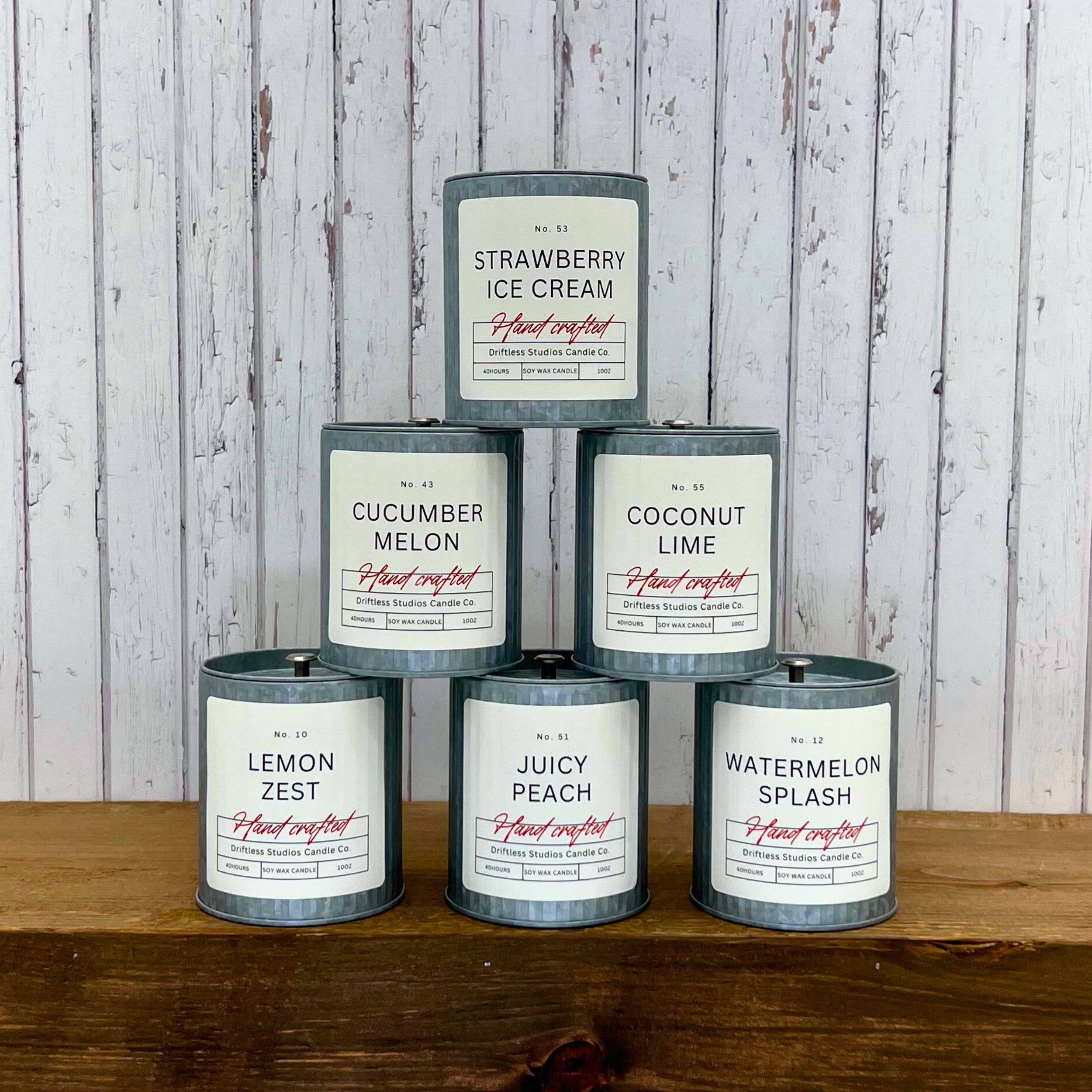 Driftless Studios - Wholesale Jar/Filled Candle - Strawberry Ice Cream Farmhouse Candles - Summer Candle2