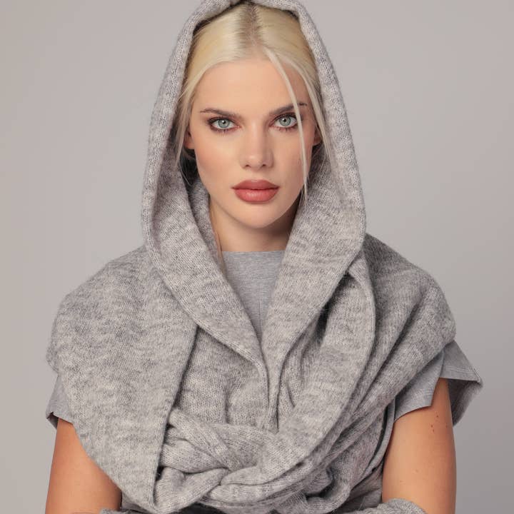 ADEPTT - Wholesale Scarf - Women's - Snood scarf from soft knitted fabric: /ETTA/0