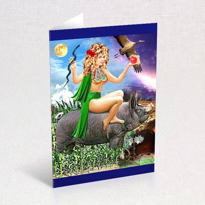 Demeter Greeting Card - 3 pk for wholesale by Sun's Eye