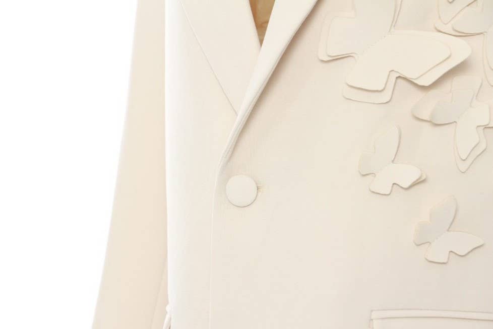 Färg som bilder BL42 Fjärilsapplikationskavaj med skulpterad detalj för wholesale på Faire9