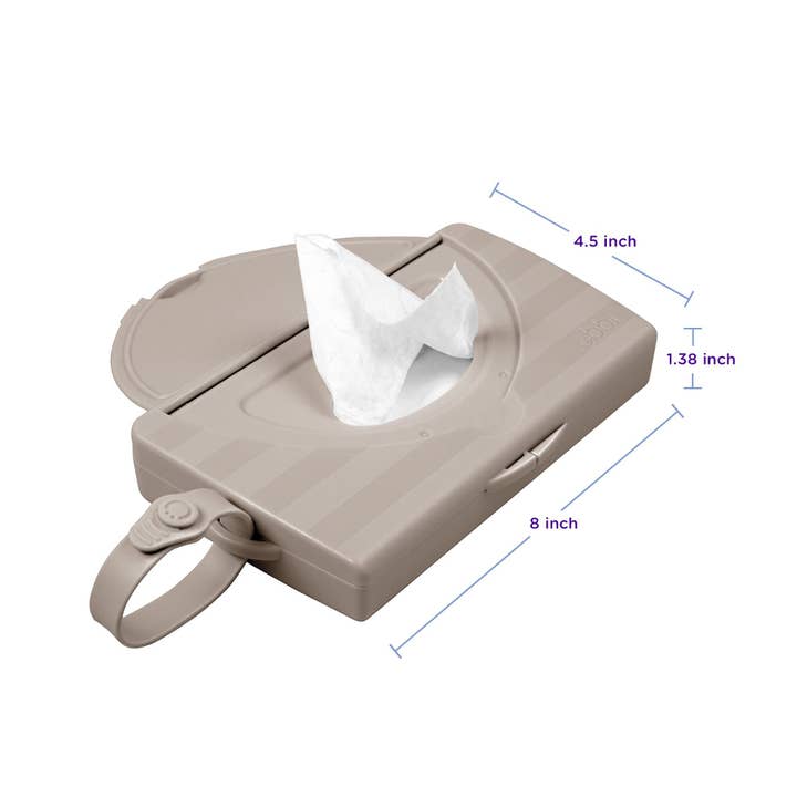 Ubbi - Wholesale Face & Body Wipes - Baby - Taupe On-the-Go Wipes Dispenser