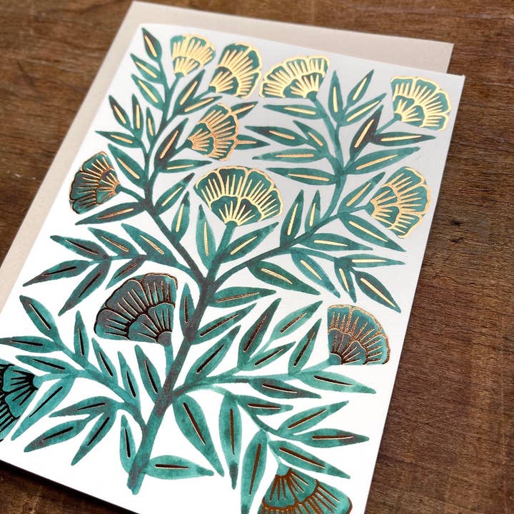 Katharine Watson - Venta al por mayor Tarjetas de felicitación - Tarjeta de felicitación en blanco con acabado metalizado1