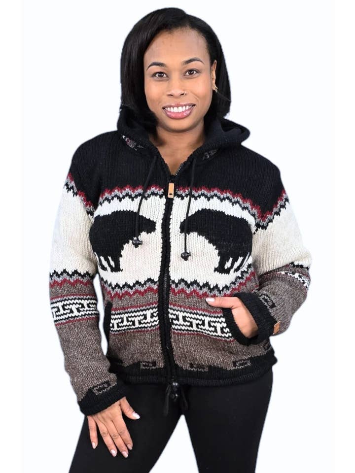 Black Algonquin Cardigan for wholesale on Faire