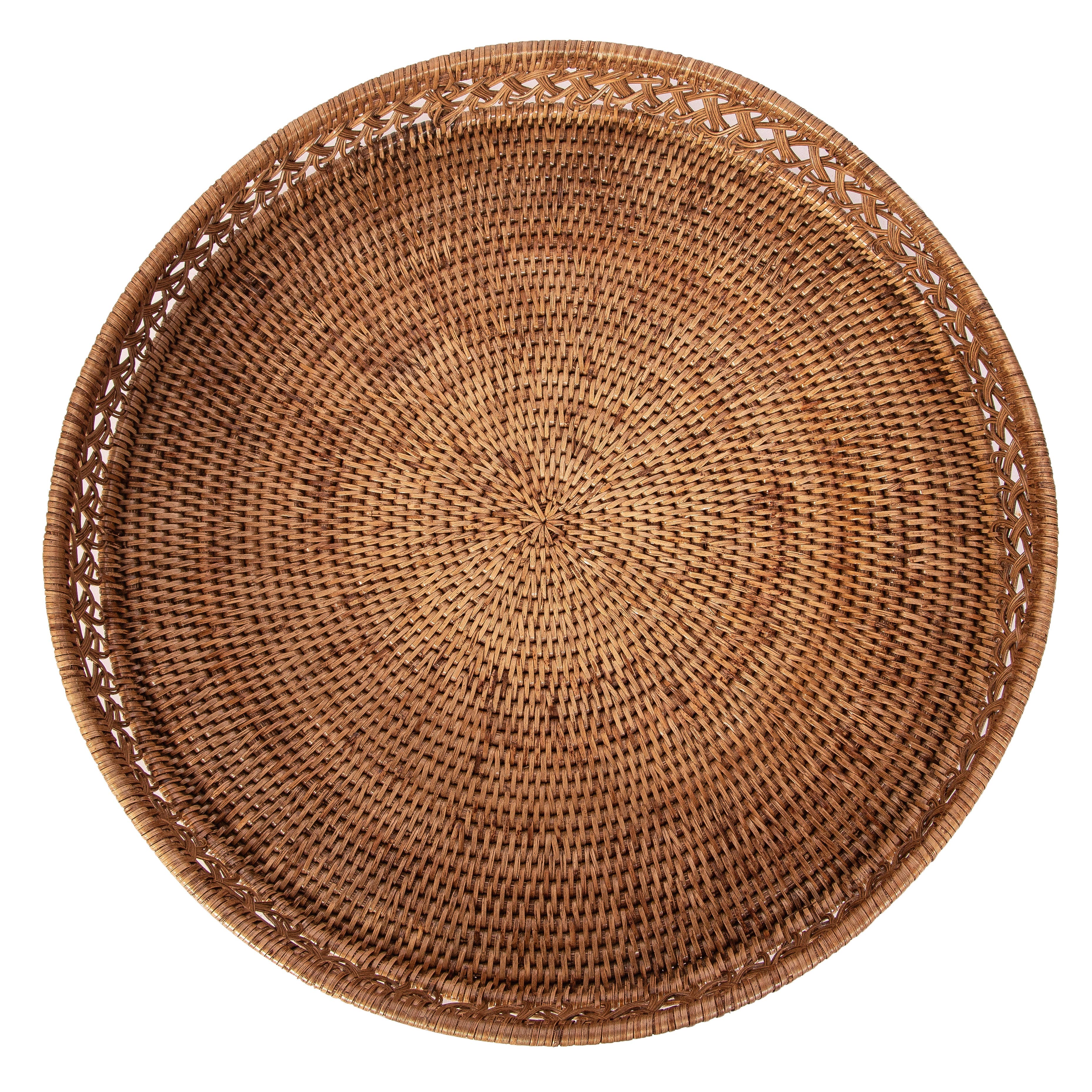 Artifacts Trading Company - Wholesale Decorative Tray - Rattan Round Tray – Seca Design3