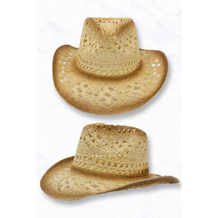Suzie Q USA - Wholesale Straw Hat - Women's - Woven Straw Cowboy Hat