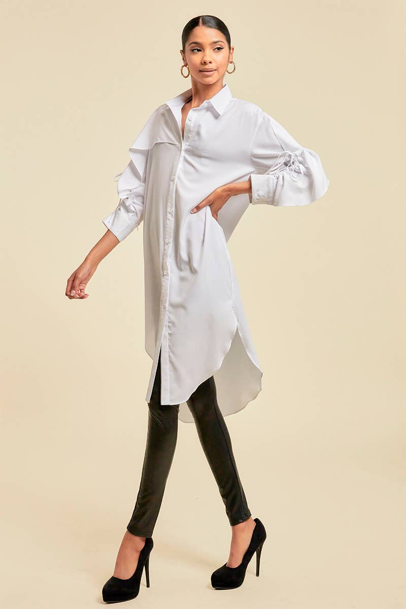 QMP Moda – Großhandel Kleid – Damen – ASYMMETRISCHES HEMDKLEID4