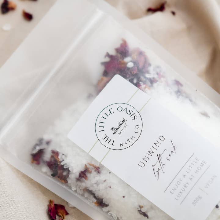 The Little Oasis Bath Co. - Wholesale Bath soak/milk - UNWIND | MAGNESIUM BATH SOAK - STANDARD4