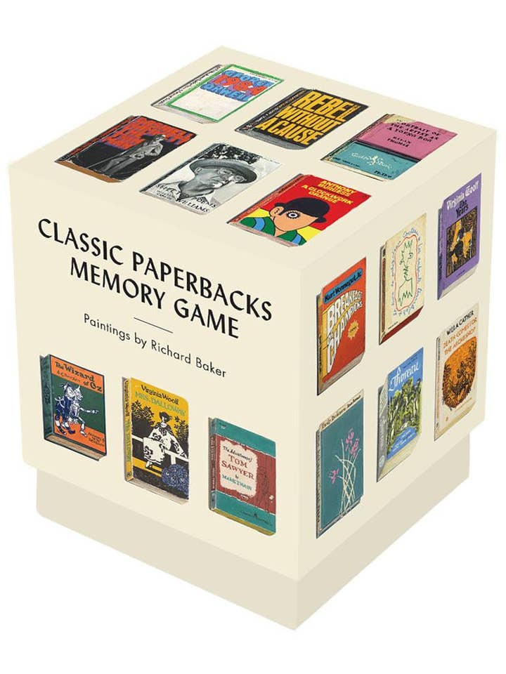Classic Paperbacks Memory Game for wholesale by Chronicle Books