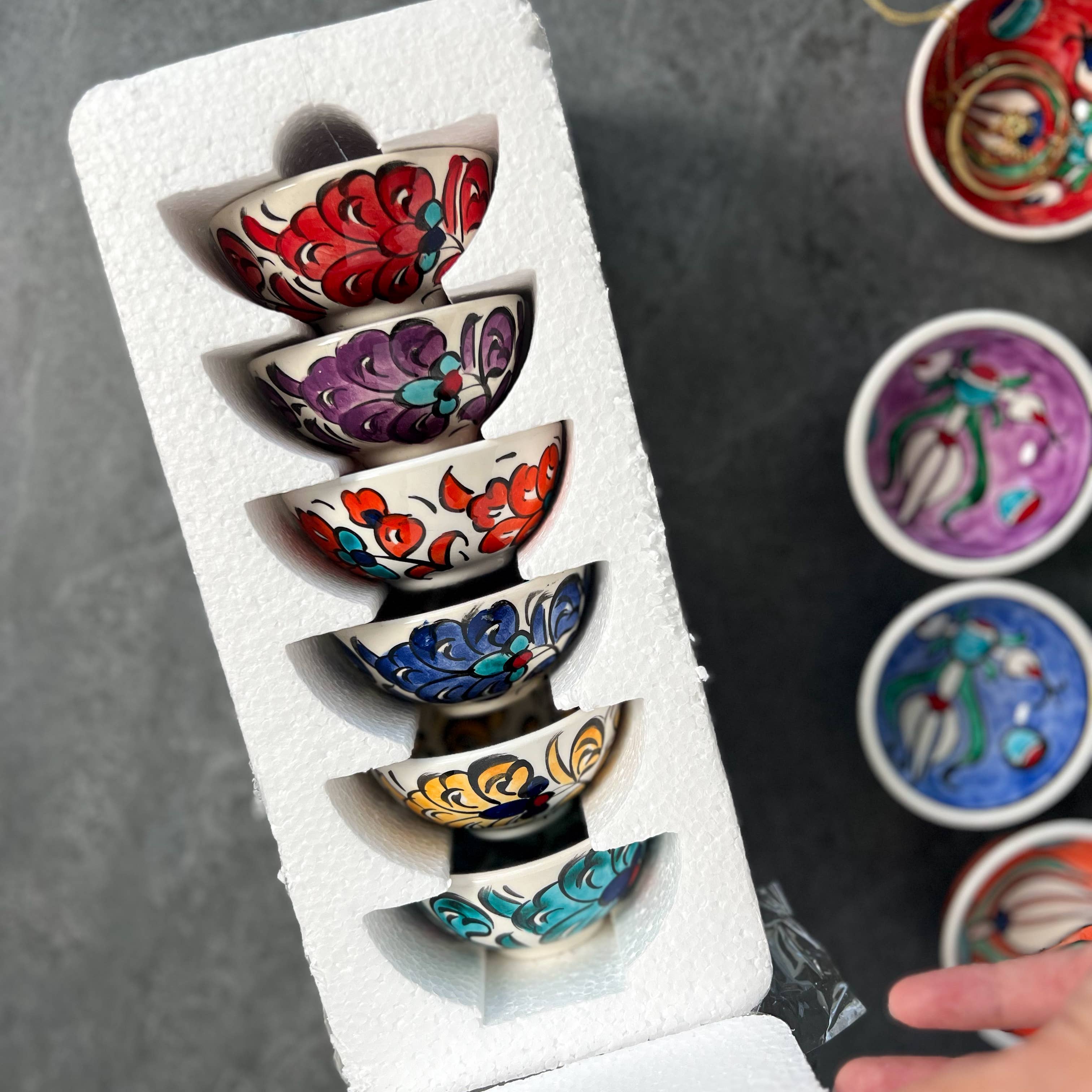 Umays Boho - Wholesale Bowl - Handpainted Ceramic Bowl, Cute Bowls, Trinket Dishes6