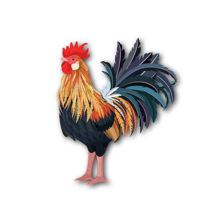 Rooster Magnet #M024 for wholesale by Green Tree Jewelry