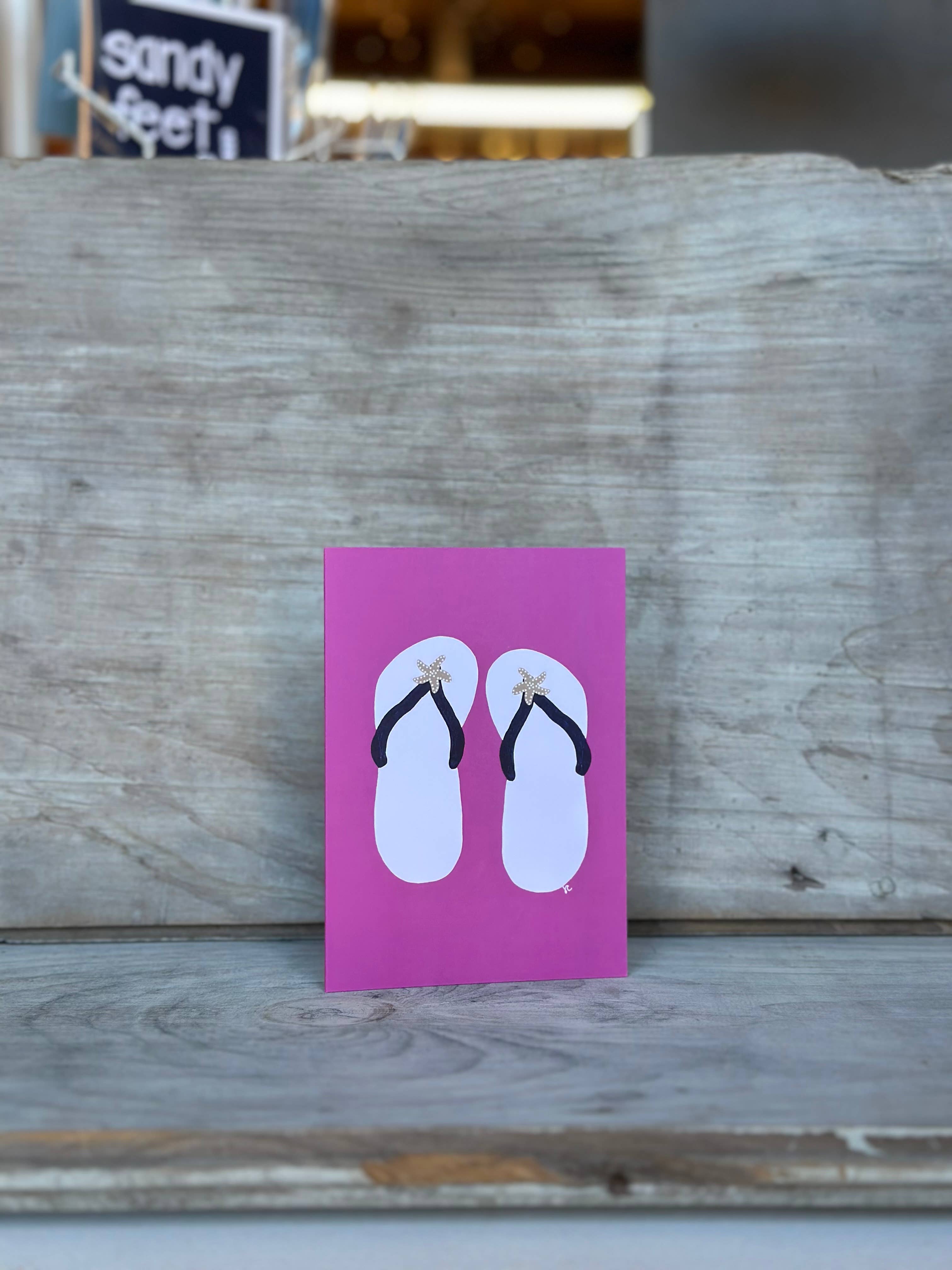 Citrus Daisy - Wholesale Everyday Greeting Card - Flip Flops Card6