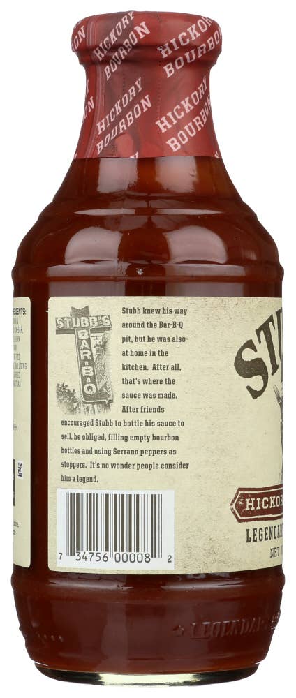 KeHE Distributors, LLC - Wholesale BBQ Sauce - Stubb's Sauce BBQ Hickory Bourbon 18 oz2