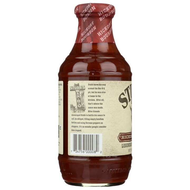 KeHE Distributors, LLC - Wholesale BBQ Sauce - Stubb's Sauce BBQ Hickory Bourbon 18 oz2