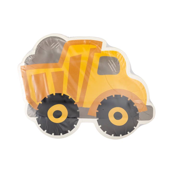 My Mind’s Eye - Wholesale Disposable Plate - PLCON40 - Construction Dump Truck Shaped Plate