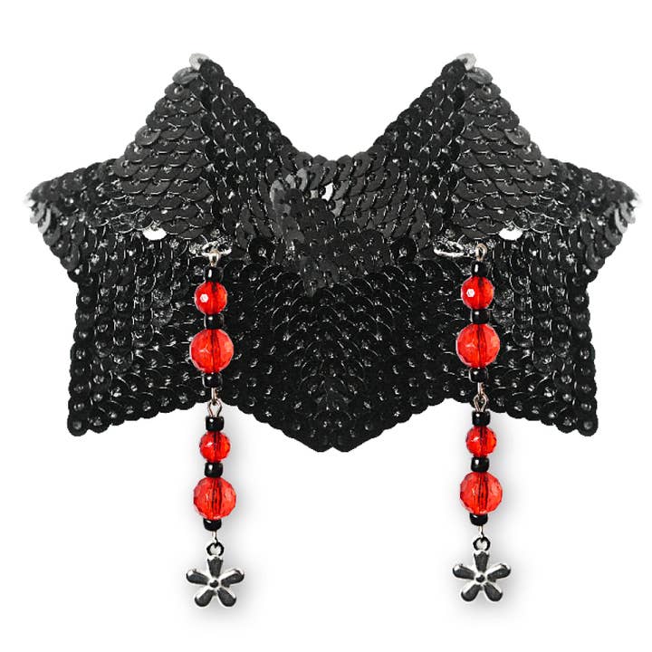 Copricapezzoli Paillettes Star Black - Charm per la vendita all'ingrosso da parte di Bijoux De Nip