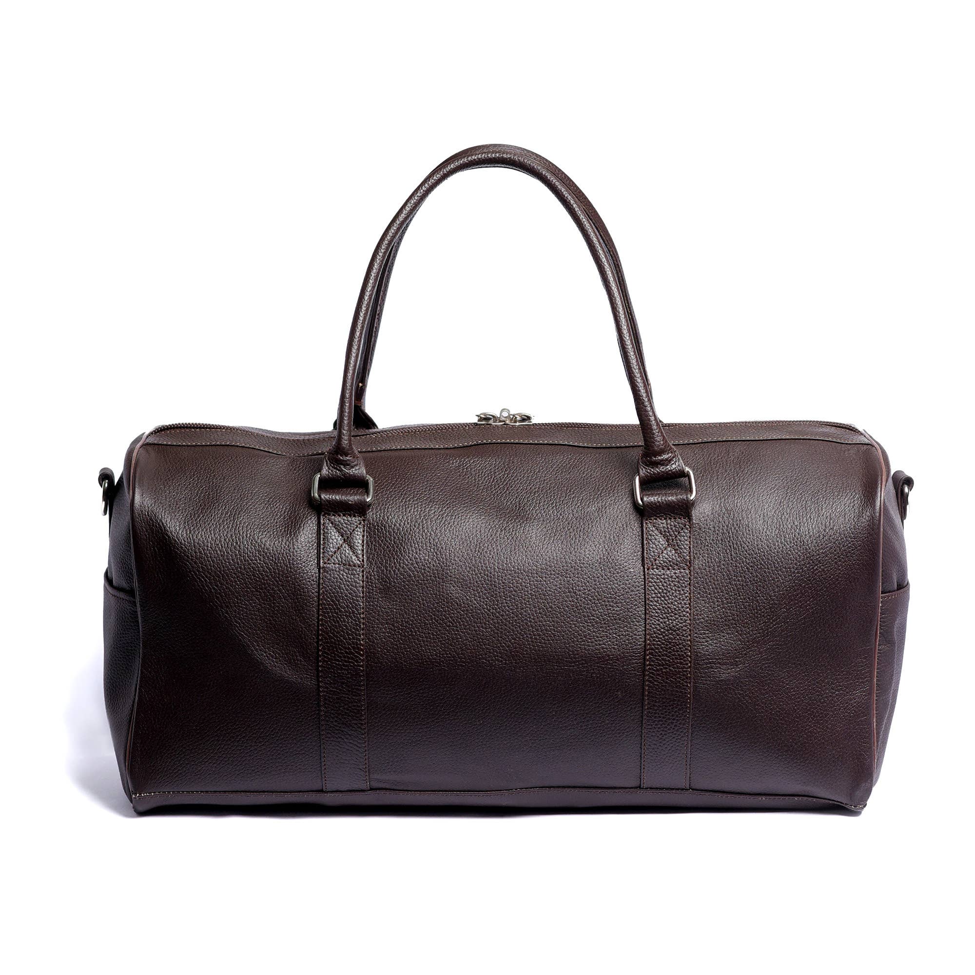 Hammi Leathers - Wholesale Weekender Bag - Unisex - Brown Milt Leather Duffle Bag – Durable & Stylish Weekender4