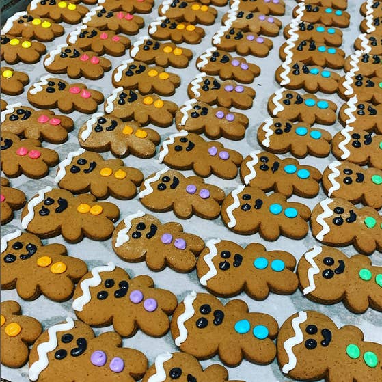 Mini Gingerbread People for wholesale by Capital Cookie Company