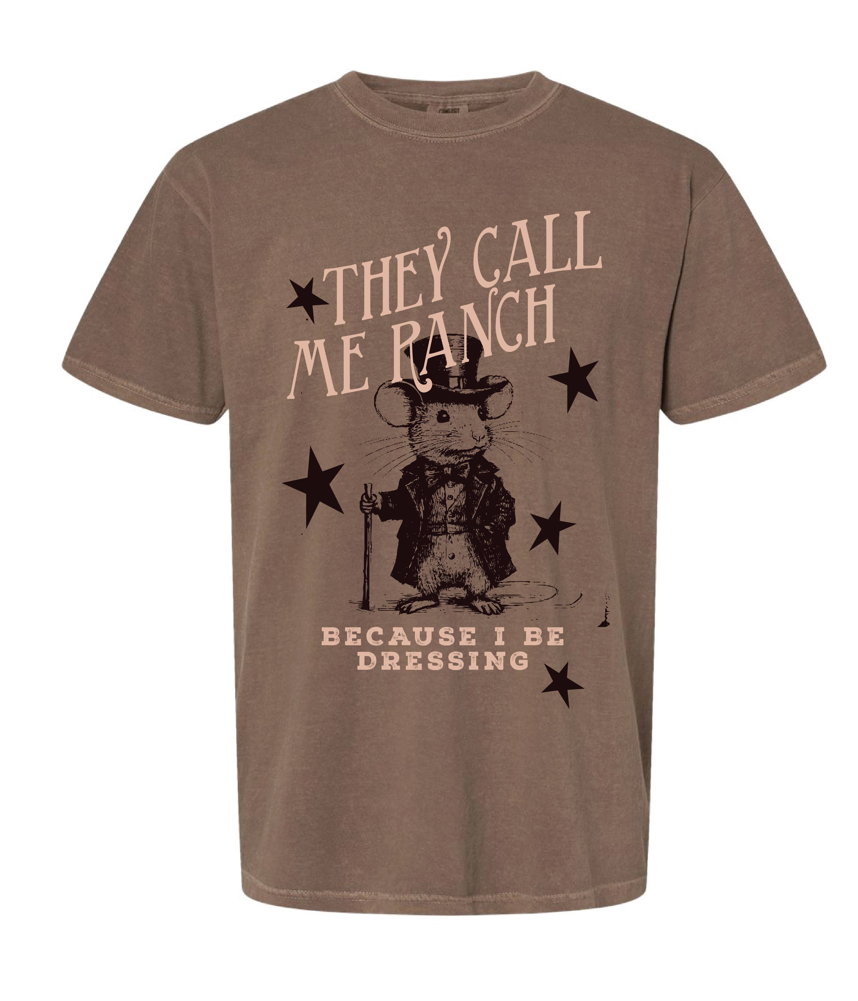 Camo Girl Outfitters – T-shirt estampada - Mulher por atacado – Chamam-me Ranch, Porque Eu B Vestindo Camiseta de Animal Tolo