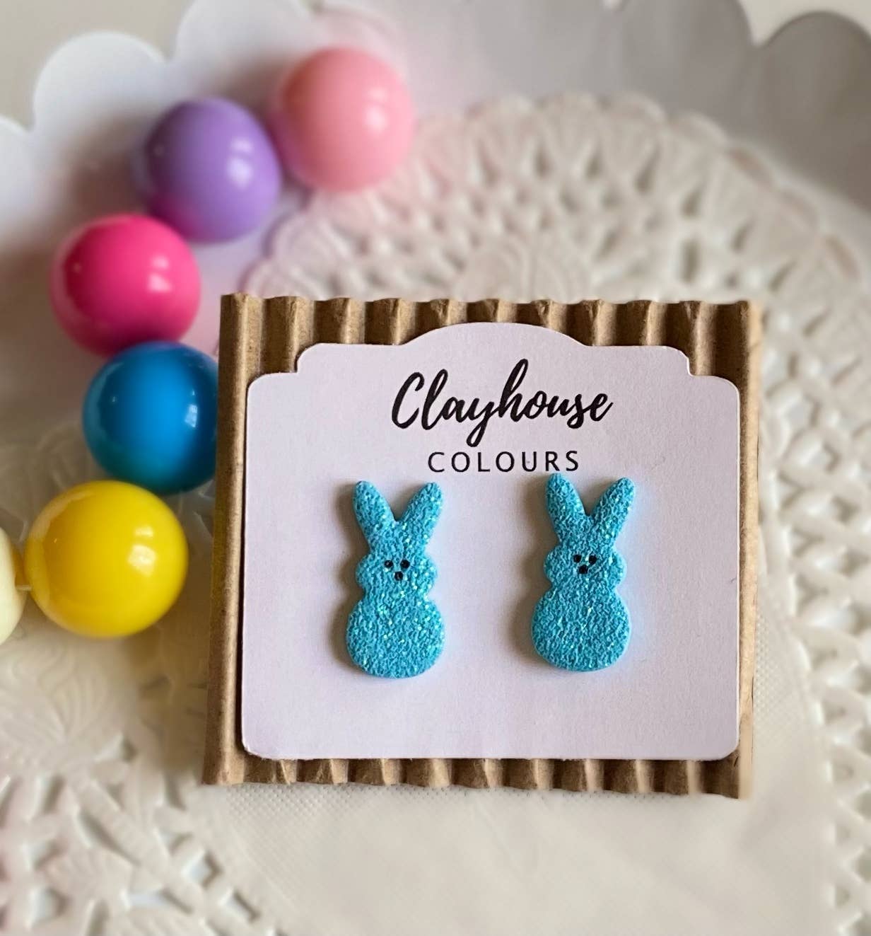 Clayhouse Colours - Vente Clous d'oreille - Peeps Studs | Boucles d'oreilles de Pâques2