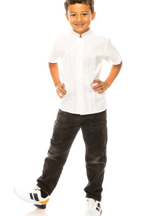 Guayaberas cubanas mexicanas para niños 4-14 para venta al por mayor de Unik