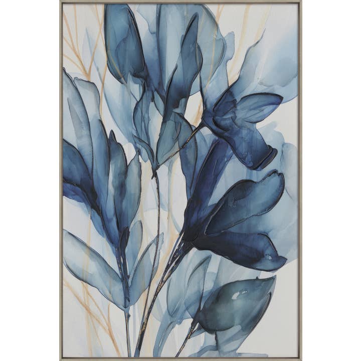 Indigo Elegance Ii Canvas Wall Art for wholesale by Streamline Art