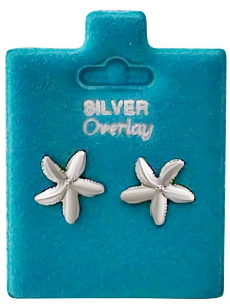 Tillverkad i USA Bumpy Starfish Stud Örhängen Guld eller Silver för wholesale av New England Gold Inc.