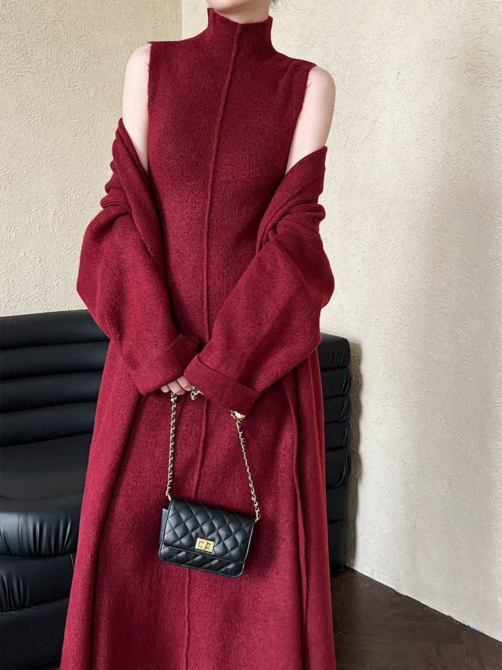 Marayn - Wholesale Dress – Women's - 2025 NEW Luxe Knit Dress Set AutumnWinter Style2