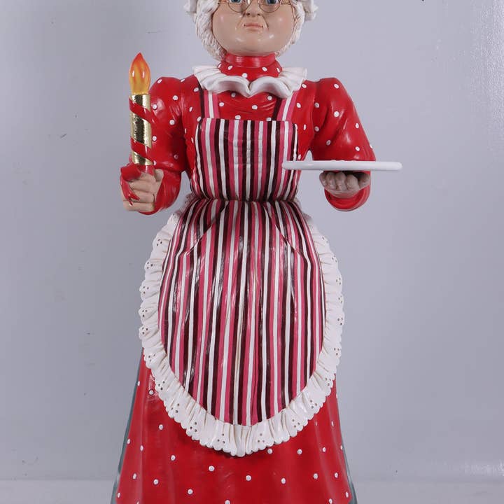 LM Treasures - Vente Figurine décorative - Statue de Miss Père Noël grandeur nature