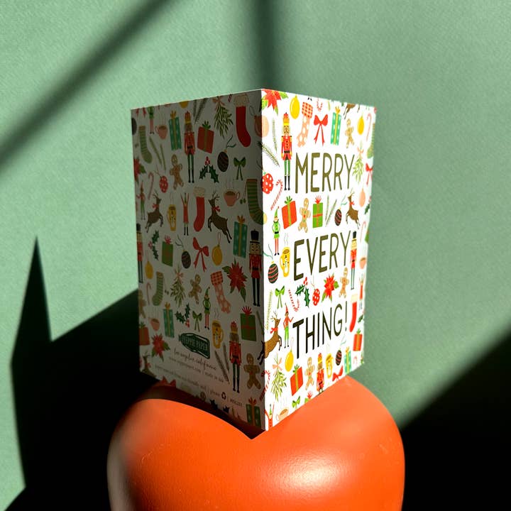 Yeppie Paper - Wholesale Christmas Card - Merry Everything Christmas Holiday Card *Foil Stamped*3