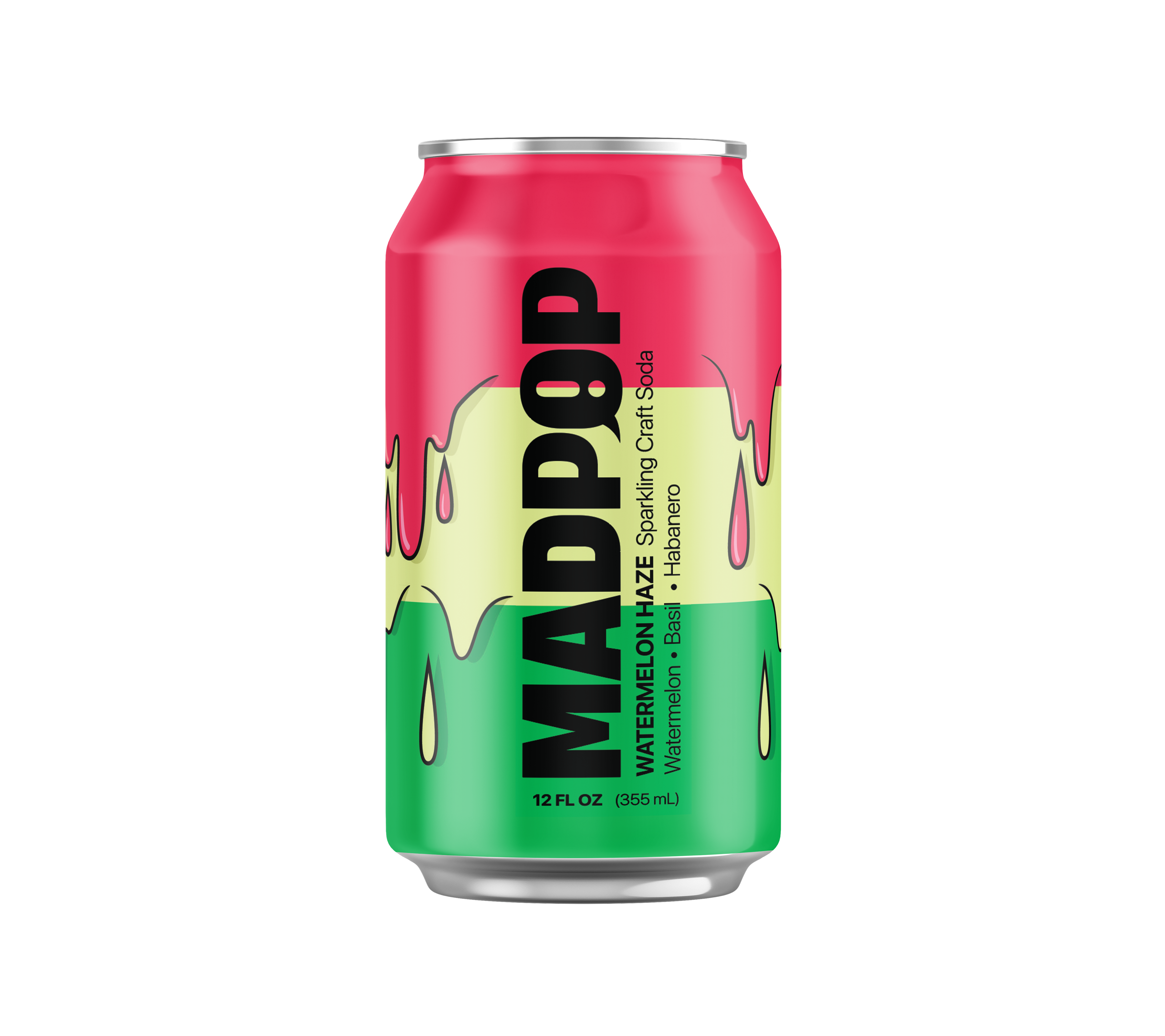 MADPOP - Wholesale Soda/Carbonated Drink - Watermelon Basil Habanero - 12 Can Case3