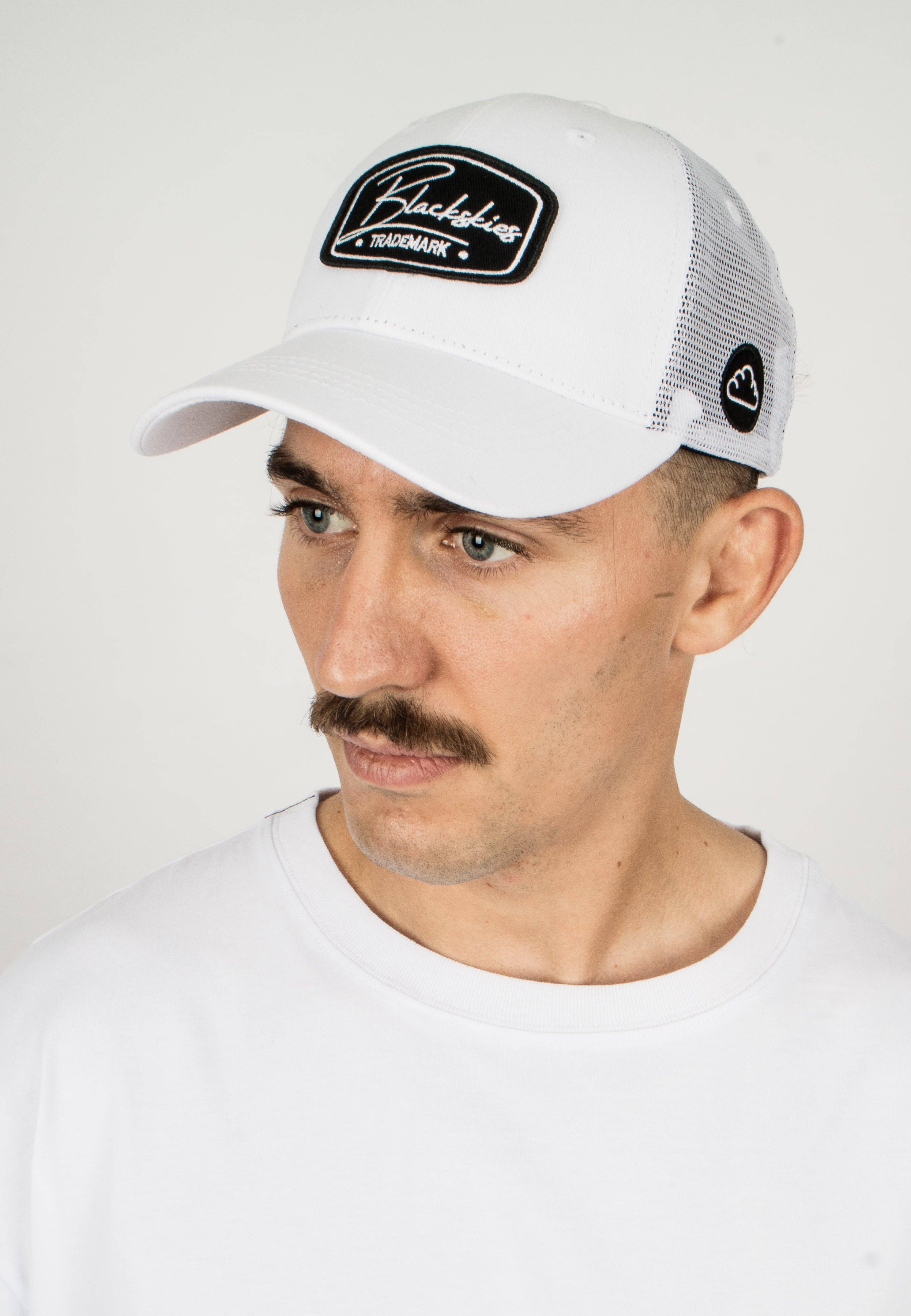 Blackskies - Wholesale Trucker Hat - Unisex - Renn-Baseballkappe Weiß1