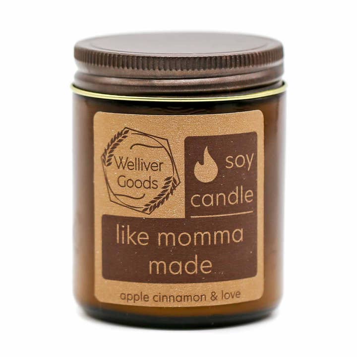 Candela in cera di soia - Like Momma Made per la vendita all'ingrosso da parte di Welliver Goods