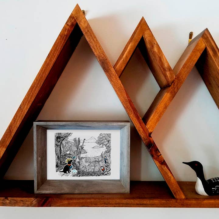 Soijen Illustrations - Wholesale Art Print - Birdwatching Pup Art Print1