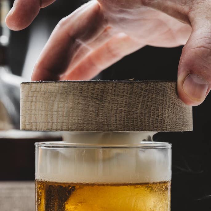 Infusion Smoked Cocktail Puck for wholesale by Motor City Barrels