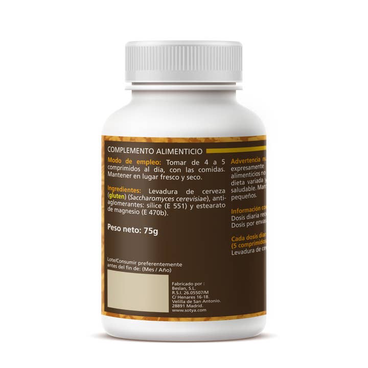 sotya - Wholesale Oral Supplement/Vitamin - Sotya-Tablets - Beer Yeast Comp 500mg.1