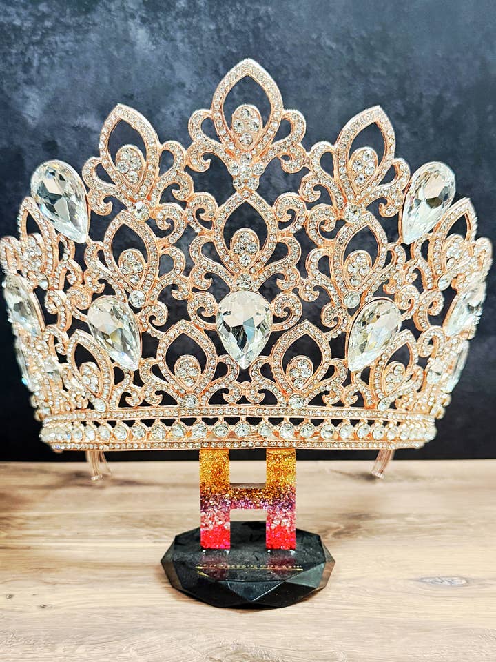 Rose Gold Comb Crown, Bridal Crown, Homecoming Prom Crown for wholesale by Happy Dream Gifts