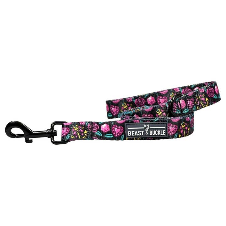 Girly Tattoo Dog Leash for wholesale by Beast & Buckle