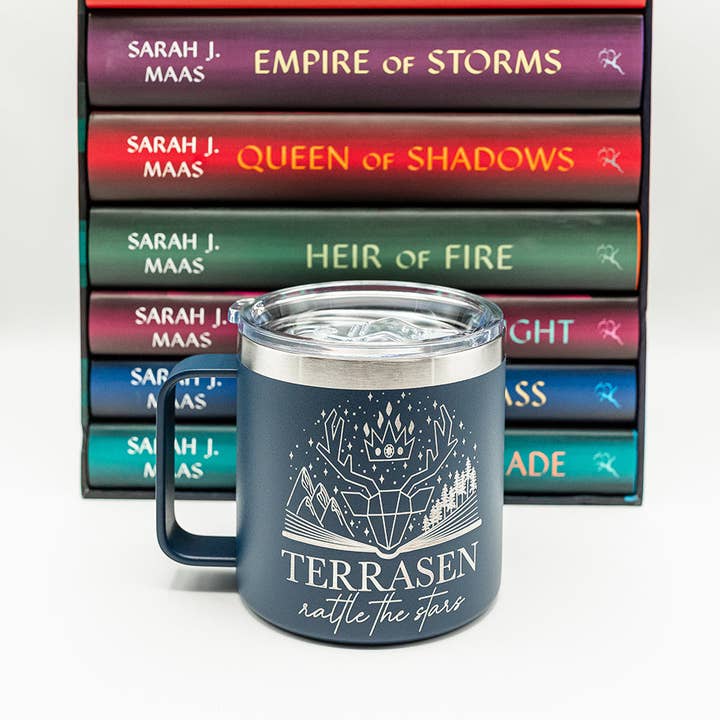 zoo&roo - Wholesale Insulated mug/tumbler - Terrasen engraved mug | Throne of Glass officially licensed3